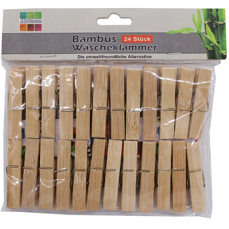 Bambus Wäscheklammern 24 Stück