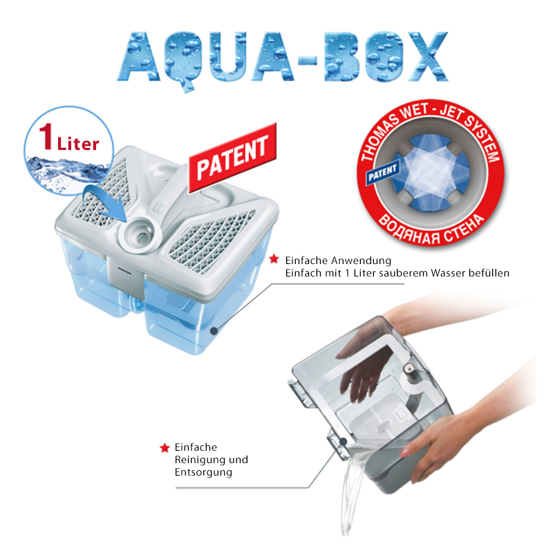 THOMAS Wave XT - Beutelloser Staubsauger und Waschsauger mit AQUA-BOX Wasserfilter 1600 Watt